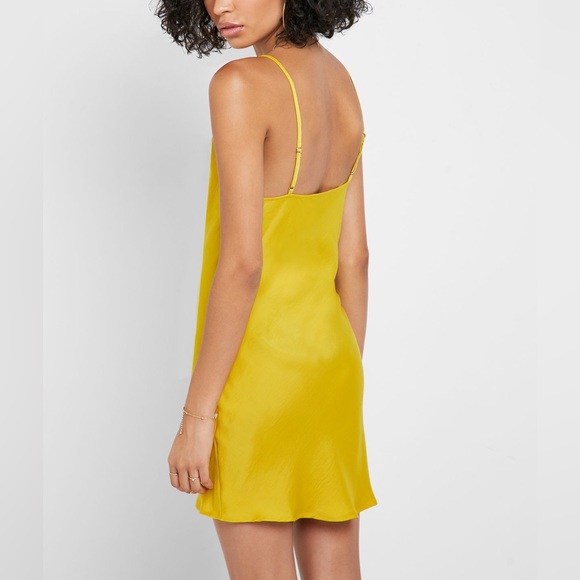 NEW Shinestar Cowl Neck Mini Adjustable Spaghetti Strap Flowy Mini Dress - Picture 4 of 9